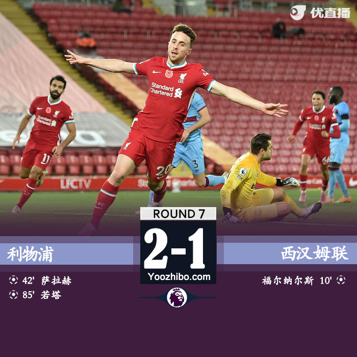 <a href=/zuqiuyd/liverpool/ target=_blank class=infotextkey>利物浦</a>2-1西汉姆